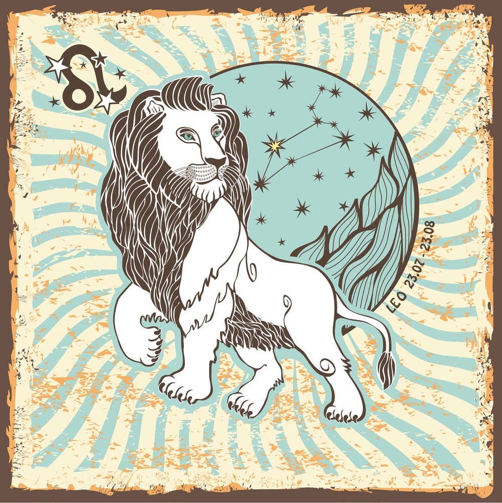 Le signe de l'horoscope du Lion